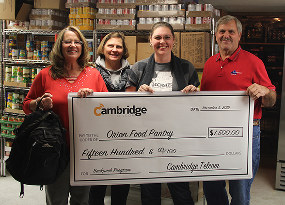 Cambridge Telcom Donates to Backpack Program