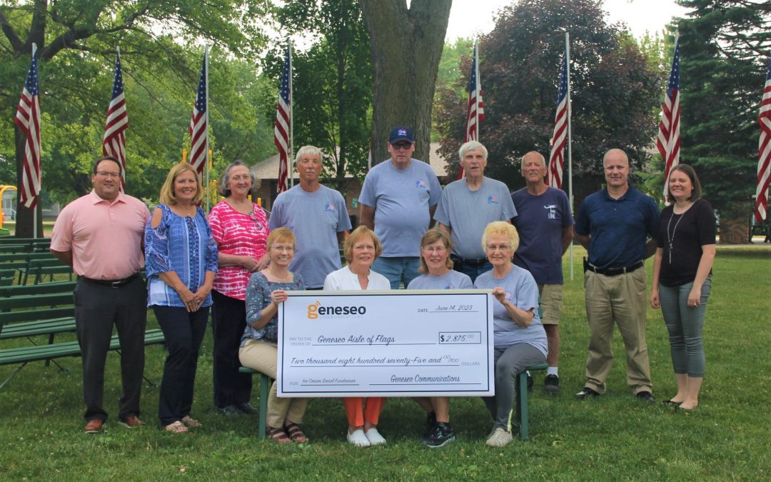 Over $2,875 Raised for Geneseo Aisle of Flags